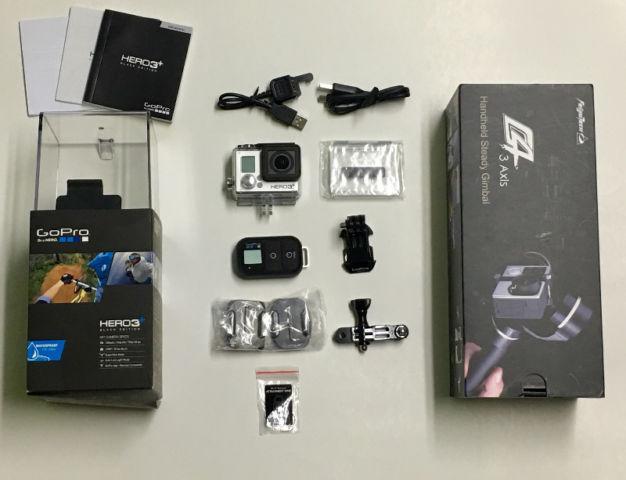 GOPRO HERO 3+ BLACK EDITION WITH FEIYU G4 GIMBAL BOTH BRAND NEW!