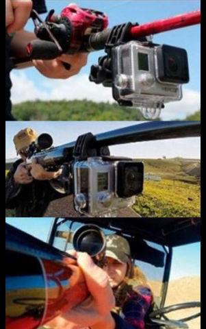 Mount GoPro to a Gun Bow or Fishing Rod. Hero 1, 2, 3, 3+, 4