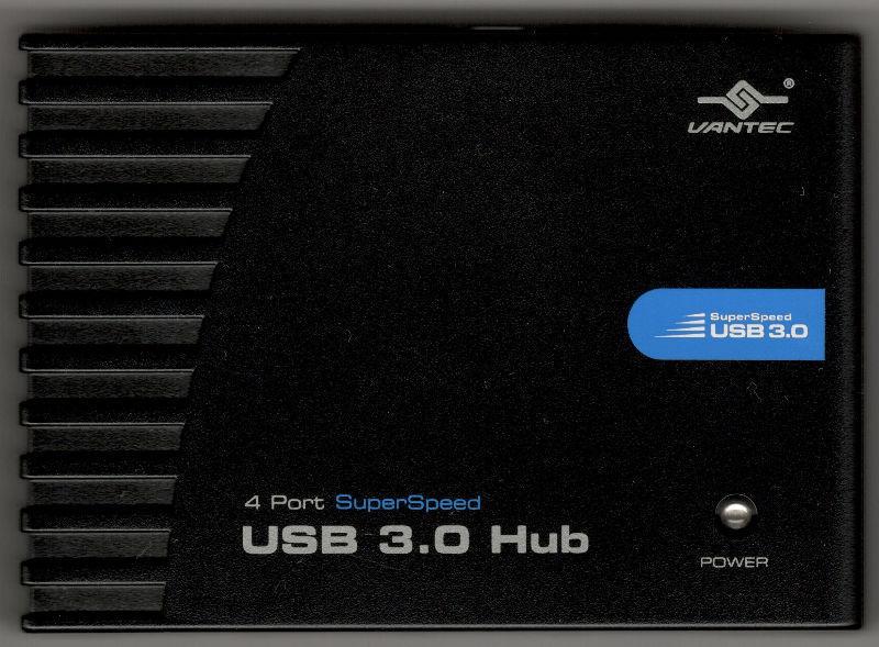 Vantec UGT-MH430U3 4-Port SuperSpeed USB 3.0 Hub (Black)