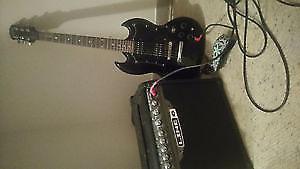 Epiphone Gibson SG styled Electric Guitar w/ Line 6 Amp