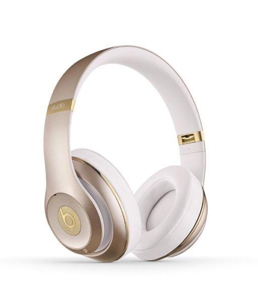 Gold beats headphones