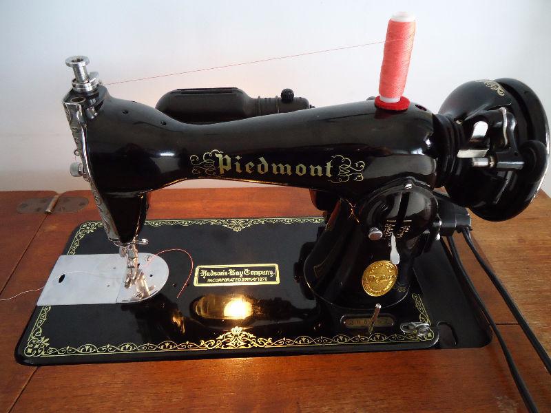 Piedmont Sewing Machine in Singer Cabinet - serviced