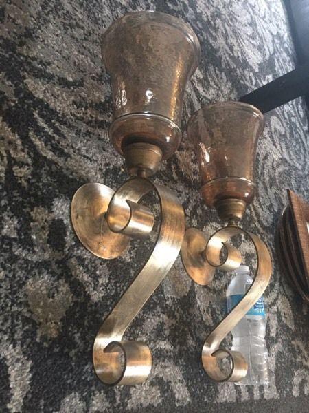 NEW- 2 Large Wall Sconces