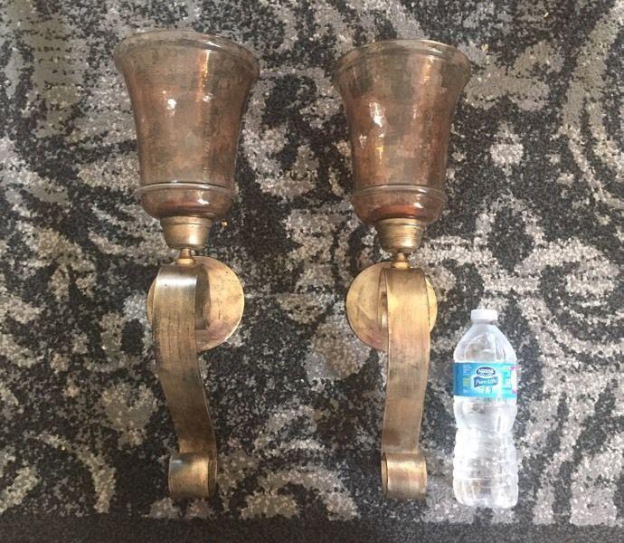 NEW- 2 Large Wall Sconces