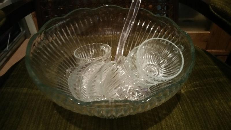New never used punch bowl set
