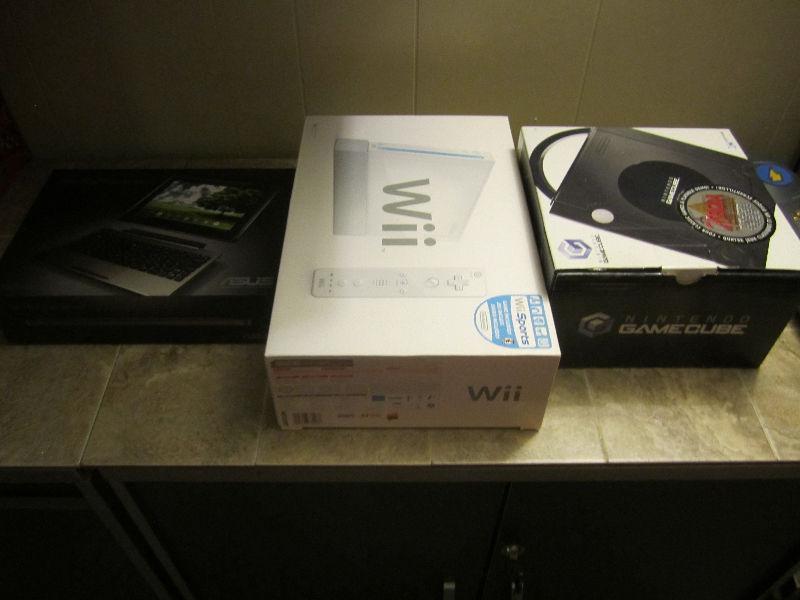 Wii, Came Cube and Asus EE Pad Transformer BOXES ONLY