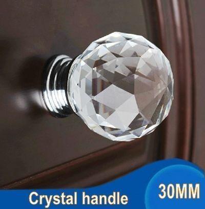 Faceted Crystal Furniture/ Cabinet Knobs