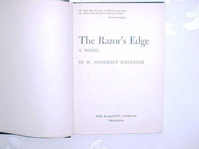 RAZOR'S EDGE by W. SOMERSET MAUGHAM