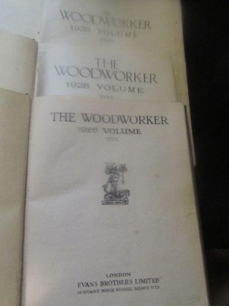 55## 3 Books 1926-1928-1935 The Woodworker by Evan Brothers Limi