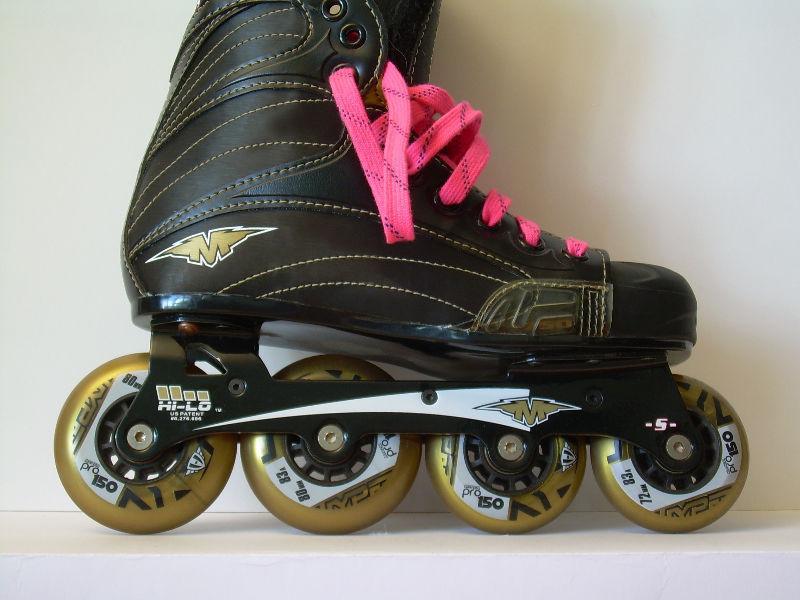Mission Helium Quatro 750 Inline Roller-Hockey Skates - Size 6