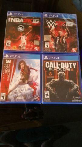 4 x PS4 Games (Never Opened - Still Sealed)
