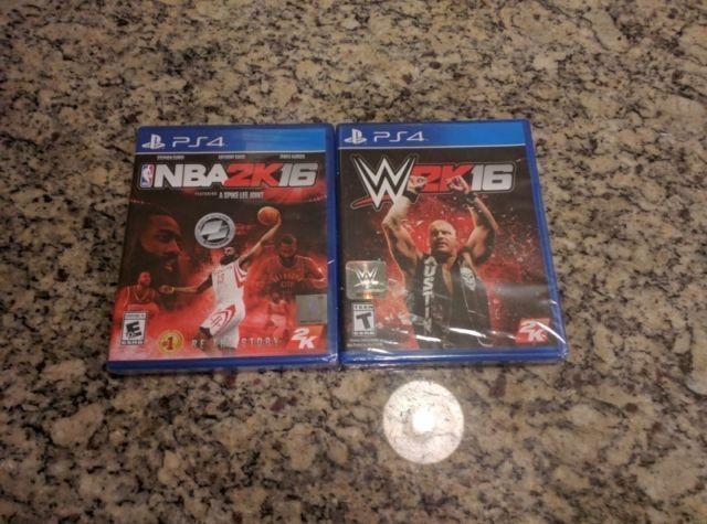 Playstation 4 Bundle: WWE & NBA (2K16)
