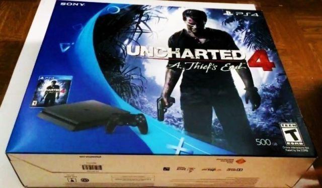 Sony PS4 Uncharted 4 500 GB Slim Edition (9 games bundle)