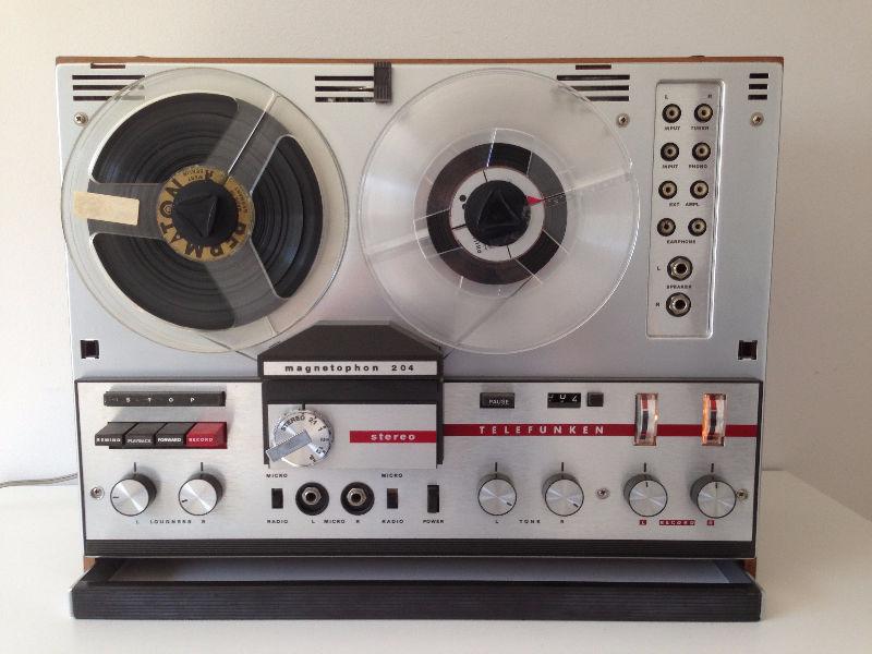 READ - Vintage Telefunken Stereo Magnetophon 204 Reel To Reel