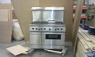Thermador gas range, stainless steel, 48