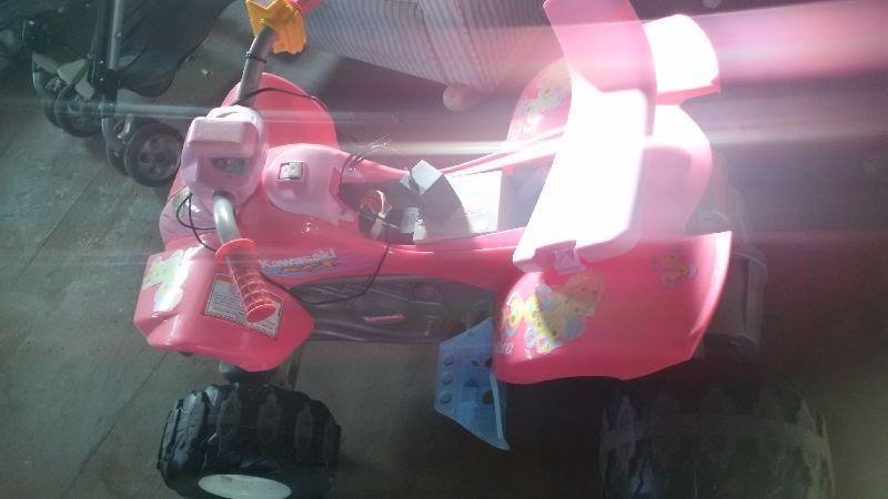 Pink barbie power wheels