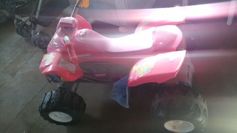 Pink barbie power wheels