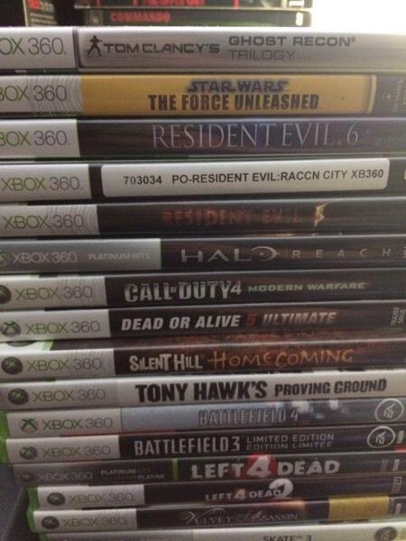 Xbox 360 games $10 each