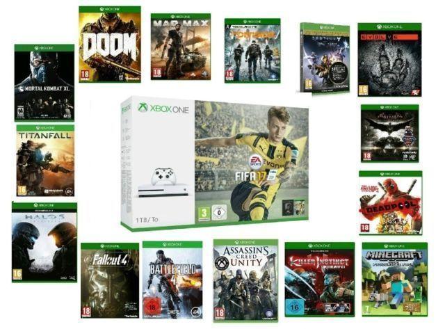 Microsoft Xbox One S FIFA 17 Bundle + 15 Games