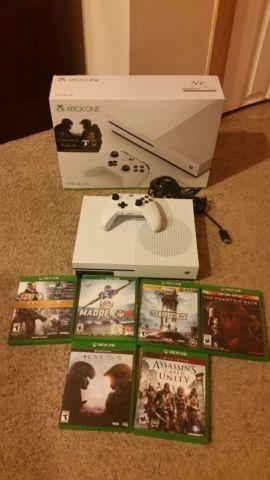 Microsoft Xbox One S Game Bundle 512 GB (Includes 6 Games)