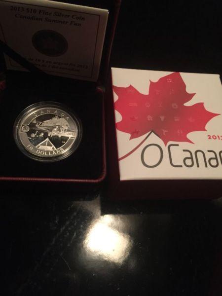 Silver, .999, coin, ROYAL CANADIAN MINT, Summertime Fun
