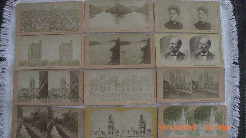 Set of 39 Antique Stereoscope View Finder Photos