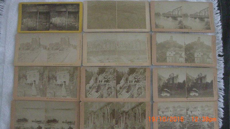 Set of 39 Antique Stereoscope View Finder Photos