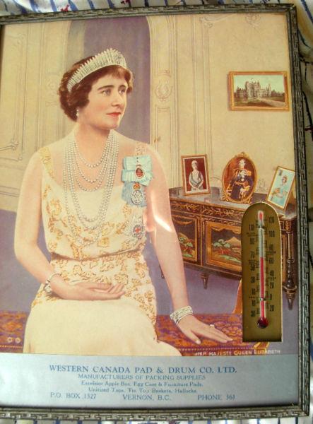 queen mother thermometer 1930s