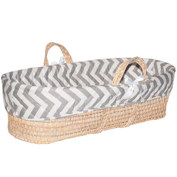 Jolly Jumper Quilted Moses Basket with Basket Stand