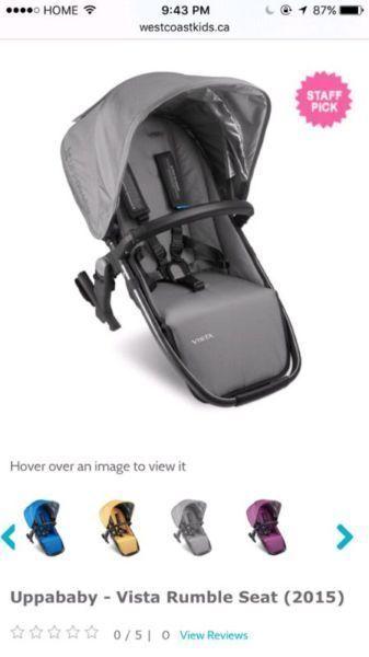 Uppababy Vista 2015 Double Stroller With Mico Car Seat