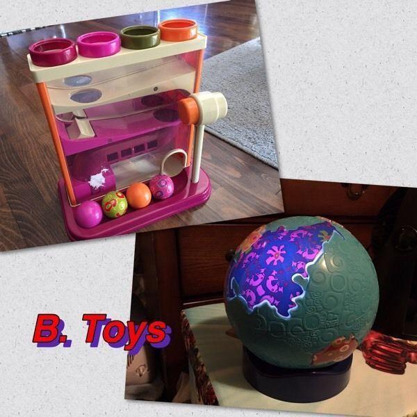 B. Toys B. Whacky Ball & hammer + Global Glowball