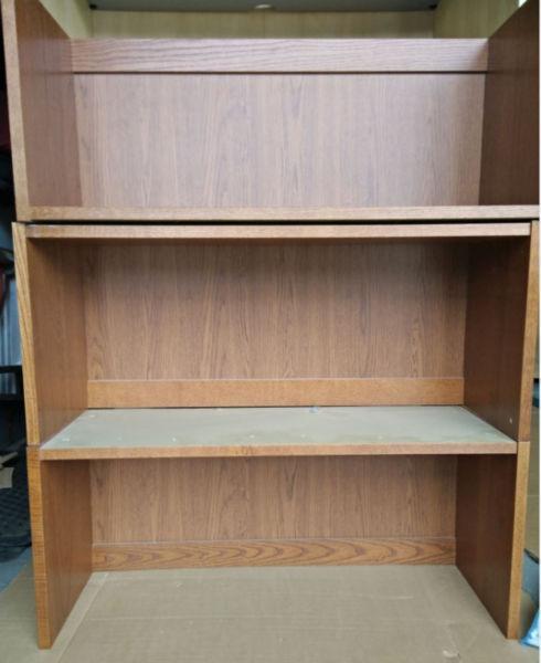 Tall bookcases with doors
