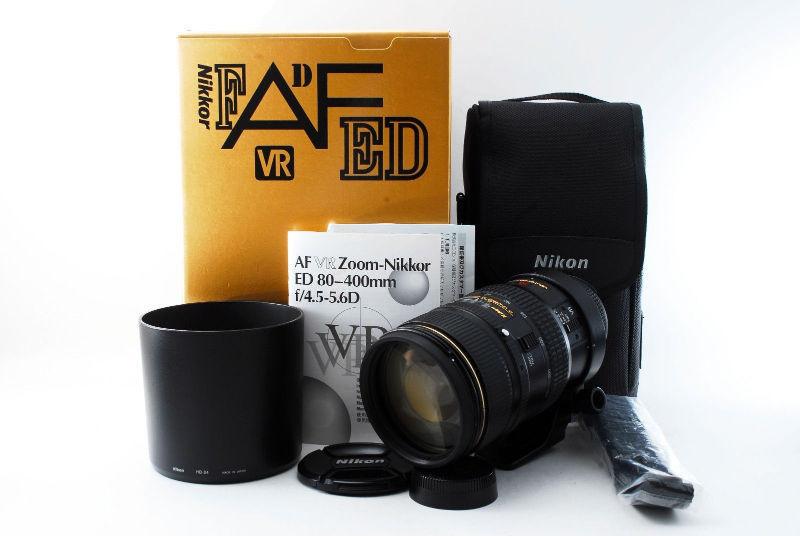 Nikon 80-400mm f/4.5-5.6D ED Autofocus VR Zoom Nikkor Lens