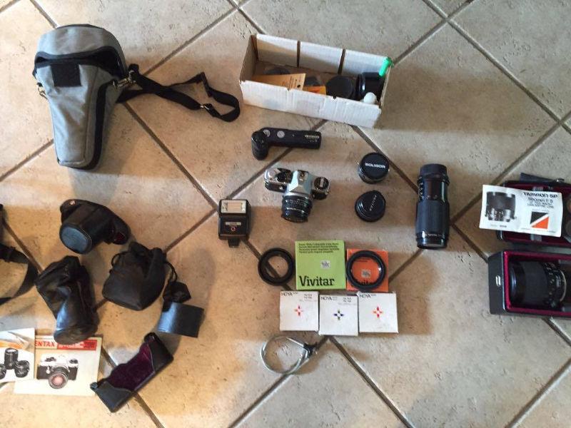 Pentax ME Super with lots of lens and accessories