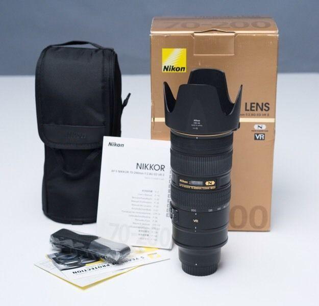 Nikon 70-200, 2.8 VRii Lens for swap
