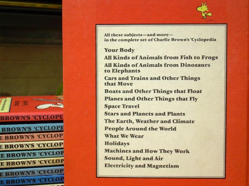 Vintage Charlie Brown Encyclopedias—Complete Hardcover Set 1-15