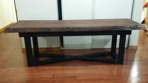 Live edge fir coffee table or bench