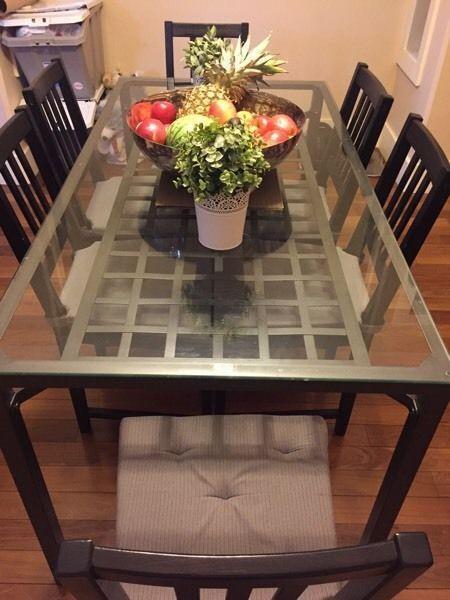 Small glass kitchen table - first come first served!