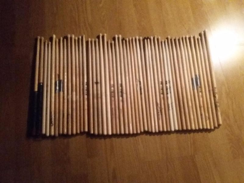 23 pairs of drumsticks