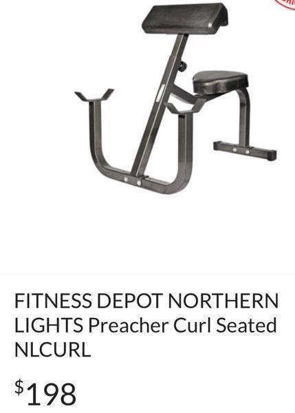 Northern light curl preacher