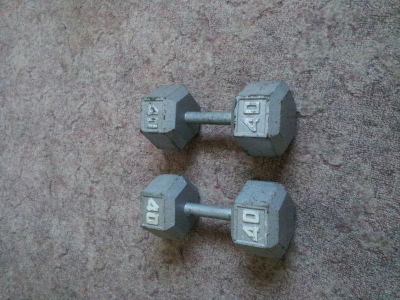 set of 40lb weights for sale
