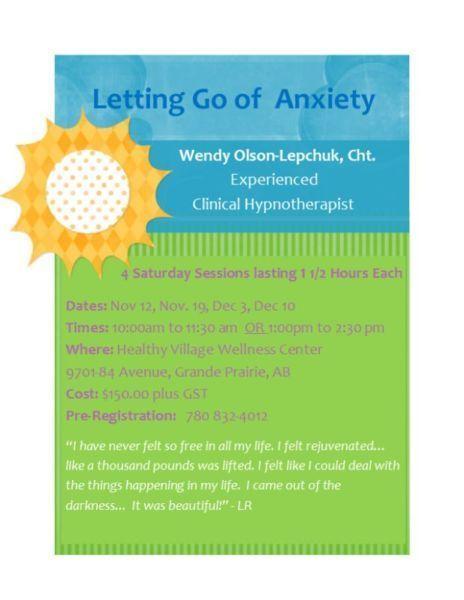 Letting Go of Anxiety- 4 Week Workshop