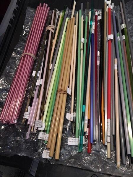 COE 104 lampworking rods glass cane bead making 5 lots