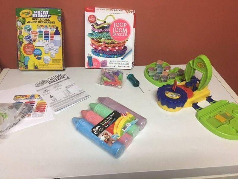 Kids crafts-beados/spikeez/knitting/tye dye/bracelets!!