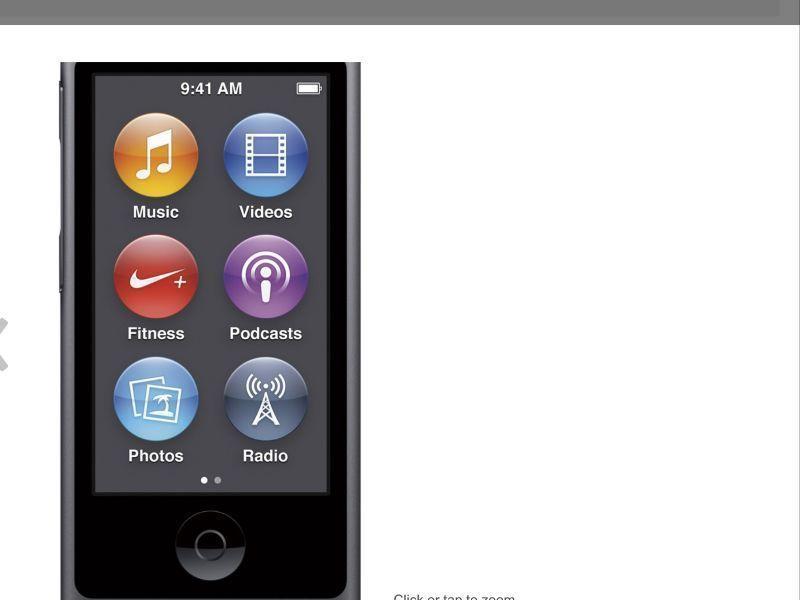 Newer iPod nano 16gb