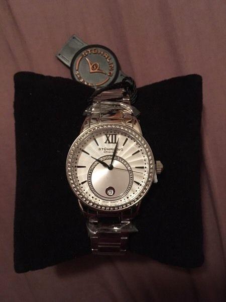Stührling womens silver watch