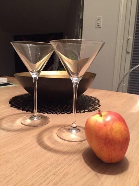 6 Mikasa Crystal martini glasses