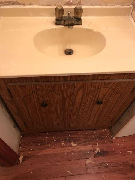 Vanity, sink and counter top