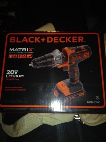 Black + Decker 20 v lithium drill