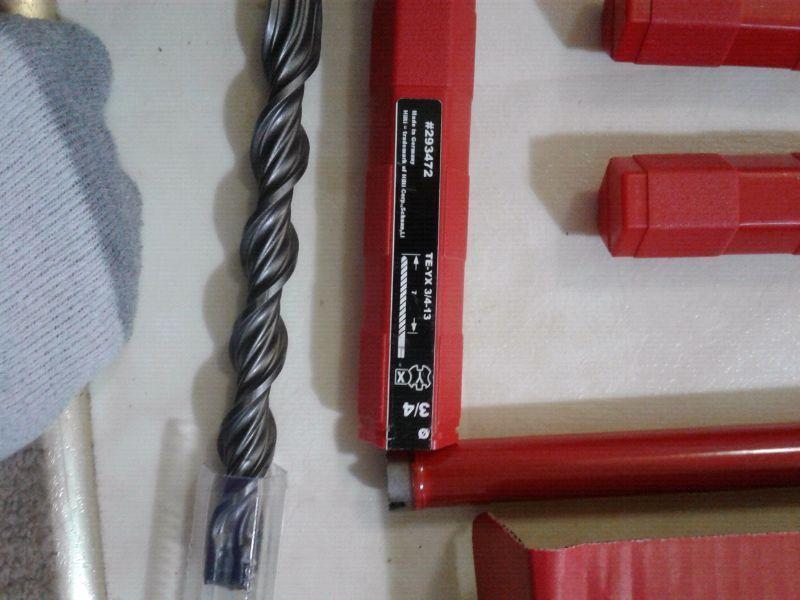 Hilti hammer drill bits and hilti diamond core bits